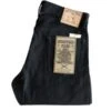 Momotaro Jeans0405B 15.7oz Zimbabwe Cottom High Tapered Denim - Black