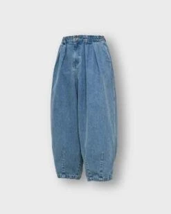 AnglanStone Vintage Denim Balloon Pants - Light Blue