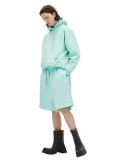 BalenciagaCotton Sweat Shorts - Mint