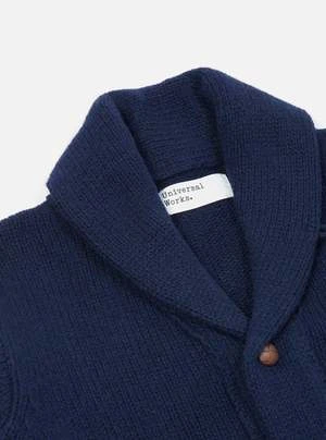 Universal WorksColvin Eco Wool Jacket - Navy 3 Universal WorksColvin Eco Wool Jacket - Navy - Image 3