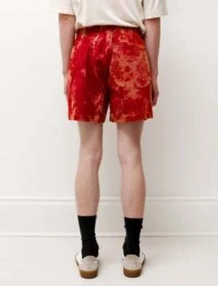 Camiel FortgensCorduroy Bleached Corduroy Shorty Shorts - Red/Orange -Garmentory Clothing Shop Camiel Fortgens Corduroy Bleached Corduroy Shorty Shorts Red Orange 20220412083330