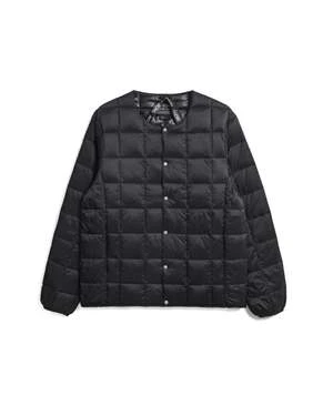 TAIONChaqueta Crew Neck Button Down - Black 1 TAIONChaqueta Crew Neck Button Down - Black