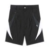 AttemptCurvilinear Cutting Spliced Casual Shorts - Black