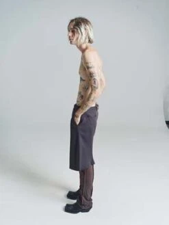 Edward CumingWool Blend Curvy Shorts - Brown -Garmentory Clothing Shop Edward Cuming Wool Blend Curvy Shorts Brown 20221024231336