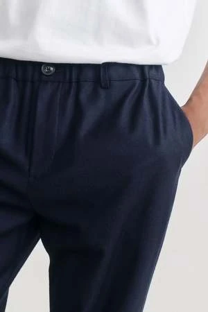 A Kind Of GuiseElasticated Wide Trousers - Frosty Navy Flannel 7 A Kind Of GuiseElasticated Wide Trousers - Frosty Navy Flannel - Image 7