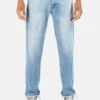 FRAME DenimSelvedge Straight Fit Jeans - Blue Washed