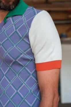 FreshArgyle Extra Fine Crepe Cotton Knitted Polo - Purple 11 FreshArgyle Extra Fine Crepe Cotton Knitted Polo - Purple -Garmentory Clothing Shop FRESH Argyle Extra Fine Crepe Cotton Knitted Polo in Purple 20230504172221