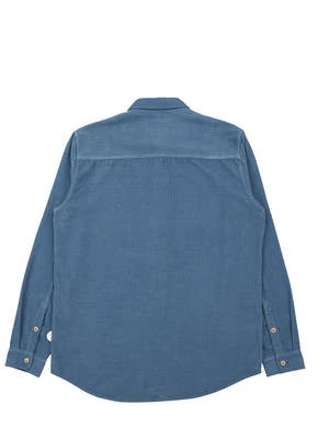 FOLKFolk Relaxed Baby Cord Shirt - Soft Blue 7 FOLKFolk Relaxed Baby Cord Shirt - Soft Blue - Image 7