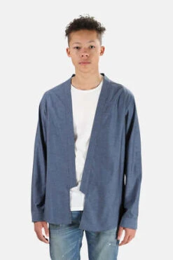 Blue&CreamKimono - Navy