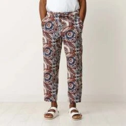 Wax LondonKurt Trouser -NAVY/RUST