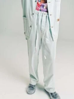 LOEWEDenim Drawstring Trousers - Blue -Garmentory Clothing Shop LOEWE Denim Drawstring Trousers Blue 20220719020605