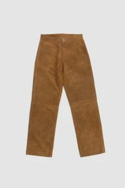 SunflowerLoose Suede Pants - Khaki -Garmentory Clothing Shop Loose Suede Khaki 20230817102046 1