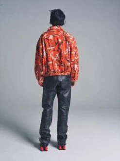 Martine RosePaint Coach Jacket - Orange Camouflage -Garmentory Clothing Shop Martine Rose Paint Coach Jacket Orange Camouflage 20230325023504