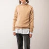PureCashmere NYCMockneck Sweater - Camel
