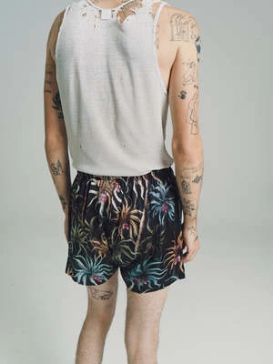 Endless JoySilk Boxer Shorts - Night Palm Pink 2 Endless JoySilk Boxer Shorts - Night Palm Pink - Image 2