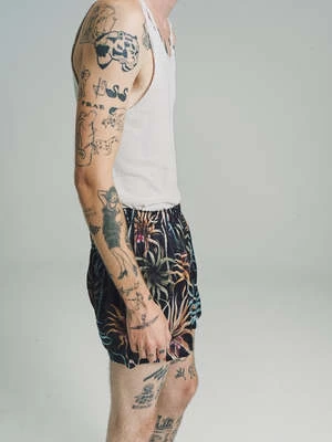 Endless JoySilk Boxer Shorts - Night Palm Pink 4 Endless JoySilk Boxer Shorts - Night Palm Pink - Image 4