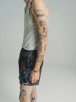 Endless JoySilk Boxer Shorts - Night Palm Pink 3 Endless JoySilk Boxer Shorts - Night Palm Pink - Image 3