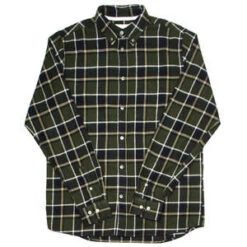 Norse ProjectsAnton Brushed Flannel Shirt - Beech Green Check