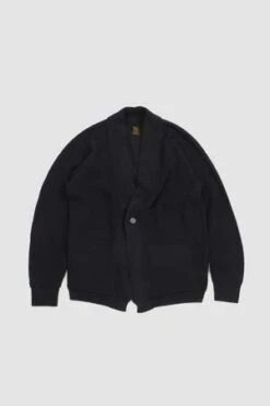 BatonerOne Button Cardigan - Navy
