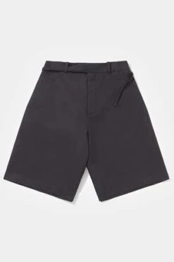 P. AndradeWide Leg Shorts - Grey/Brown -Garmentory Clothing Shop P Andrade Wide Leg Shorts Grey Brown 20221110140202