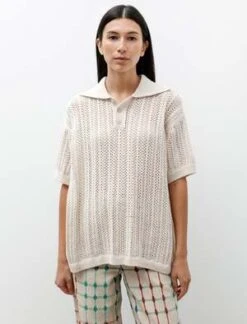 BODEPointelle Polo - Cream