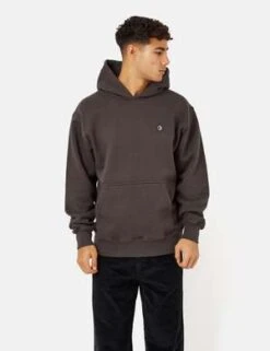 Polar Skate Co.Patch Hooded Sweatshirt - Dirty Black