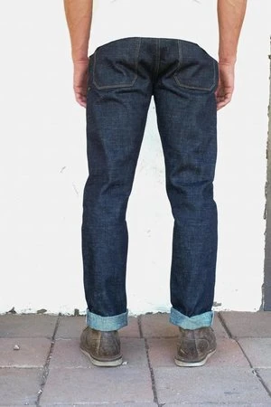 Freenote ClothPortola Classic Taper Denim - 17oz Blue Slub 2 Freenote ClothPortola Classic Taper Denim - 17oz Blue Slub - Image 2