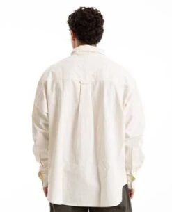 BRICKS AND WOODScript Button Up - White -Garmentory Clothing Shop Script Button Up 20231019002345 2