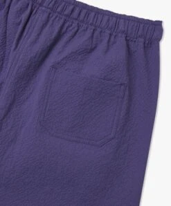 Howlin'Cotton Seersucker Magic Shorts - Violet -Garmentory Clothing Shop Shorts in cotton seersucker Magic Violet 20230404203510 1