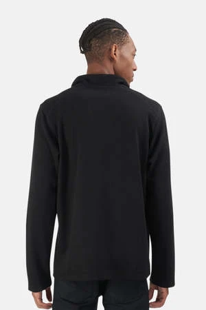 Blue&CreamTwill Knit Pop Collar - Black 3 Blue&CreamTwill Knit Pop Collar - Black - Image 3