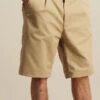 OutlandTwill Pleats Bermuda - Beige