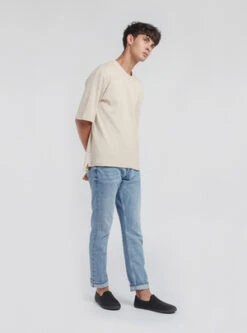 I AND MESelvedge Skinny Jeans - Bleach Wash