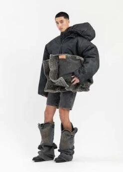 Y/projectEvergreen Maxi Cowboy Cuff Jeans - Vintage Black -Garmentory Clothing Shop VINTAGE BLACK EVERGREEN MAXI COWBOY CUFF JEANS 20231020073025 1