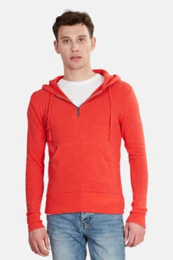 Via SpareVia Spare Long Sleeve Half Zip Fleece - Red