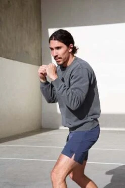 Crow CollectiveWest Side Crewneck Sweatshirt - Charcoal