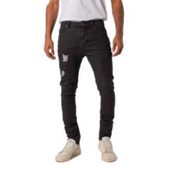 ZanerobeJoe Blow Zip Denim - Milled Black